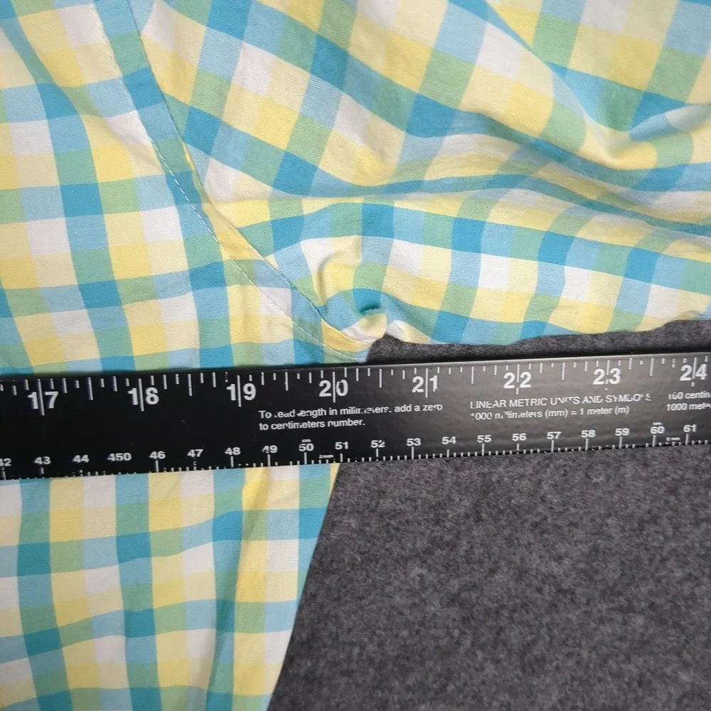 J. Crew Slim Fit Flex Washed Gingham Button Down Shirt Men's Size‎ S
